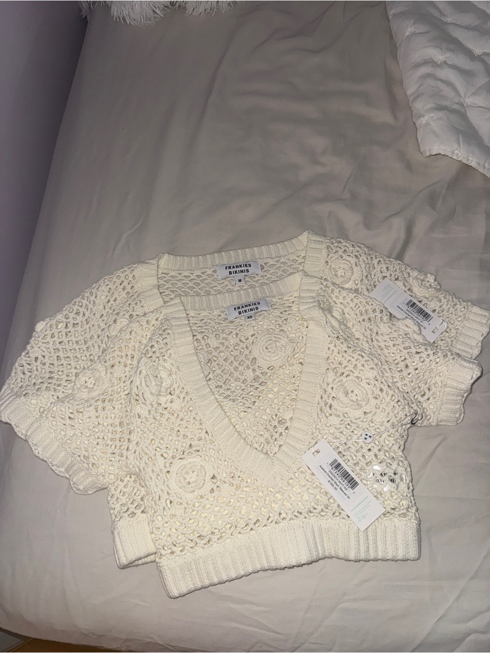 Frankies Bikinis Adaline Crochet Short top
